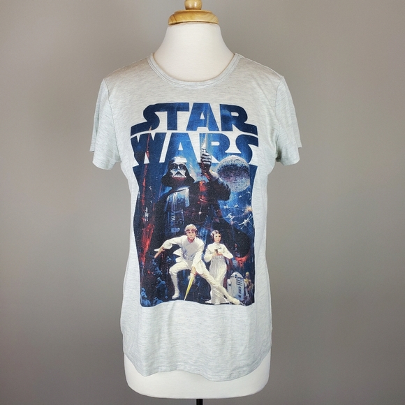 Star Wars Tops - Star Wars Grey XL T-Shirt